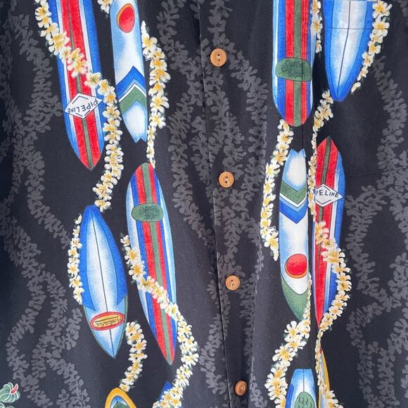 Vtg 90's DIAMOND HEAD SPORTSWEAR Surfboard Rayon Mens Shirt Sz XL Hawaii Aloha - Picture 9 of 9